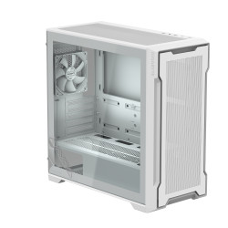 GIGABYTE GB-C102GI C102 GLASS, Midi Tower, PC, Blanco, Mini-ATX, Vidrio, Plástico, Acero, Juego 2
