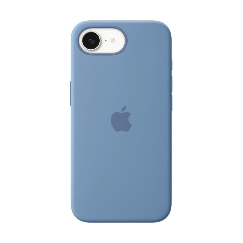 Apple MD3Q4ZM/A Funda de silicona para el iPhone 16e - Azul invierno, Funda, Apple, iPhone 16e, 15,5 cm (6.1"), Azul
