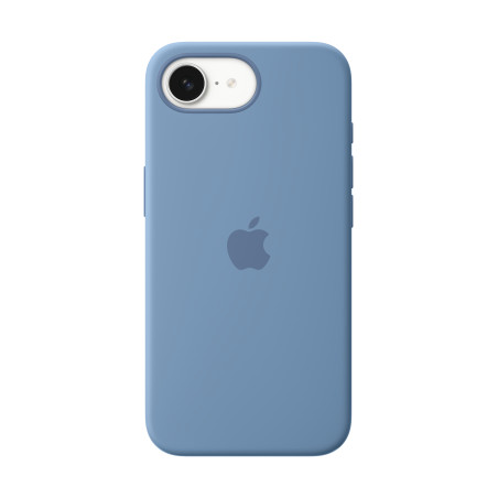 Apple MD3Q4ZM/A Funda de silicona para el iPhone 16e - Azul invierno, Funda, Apple, iPhone 16e, 15,5 cm (6.1"), Azul