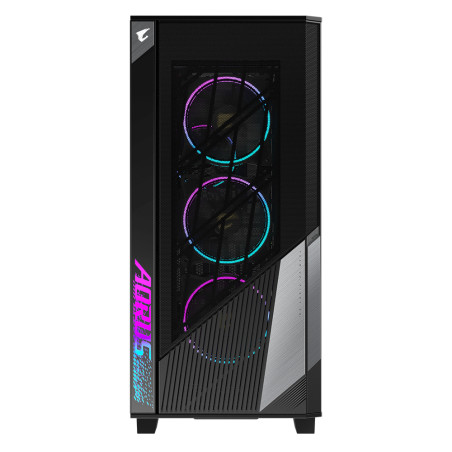 GIGABYTE GB-AC500G ST GB-AC500G ST, Midi Tower, PC, Negro, ATX, EATX, micro ATX, Mini-ITX, Vidrio, Plástico, Acero, Juego