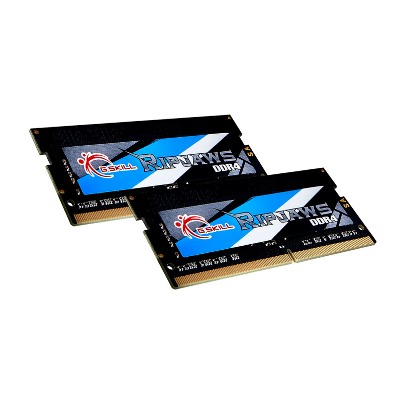 G.Skill F4-3200C22D-16GRS Ripjaws F4-3200C22D-16GRS, 16 GB, 2 x 8 GB, DDR4, 3200 MHz, 260-pin SO-DIMM