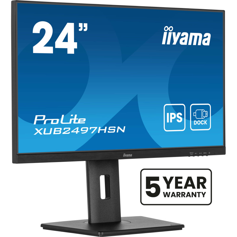 iiyama XUB2497HSN-B2 ProLite XUB2497HSN-B2, 60,5 cm (23.8"), 1920 x 1080 Pixeles, Full HD, LED, 1 ms, Negro