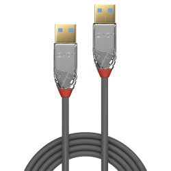 Lindy 36625 36625, 0,5 m, USB A, USB A, USB 3.2 Gen 1 (3.1 Gen 1), 5 Gbit/s, Gris 2