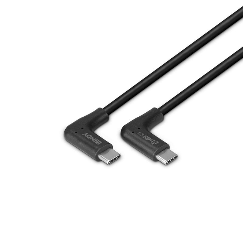 Lindy 32023 32023, 1 m, USB C, USB C, USB 3.2 Gen 2 (3.1 Gen 2), 10 Gbit/s, Negro