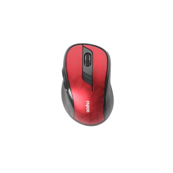 Rapoo 184543 M500, mano derecha, Óptico, Bluetooth, 1600 DPI, Rojo