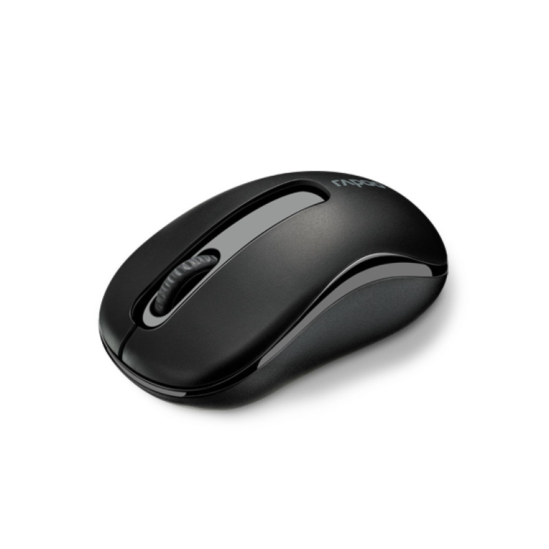 Rapoo 17298 M10 Plus, Ambidextro, Óptico, RF inalámbrico, 1000 DPI, Negro