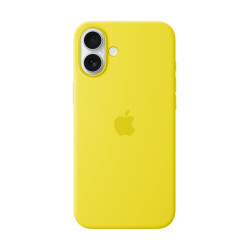 Apple MYYG3ZM/A Funda de silicona con MagSafe para el iPhone 16 Plus - Amarillo carambola, Funda, Apple, iPhone 16 Plus, 17 cm