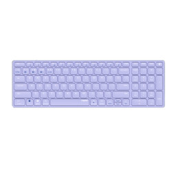 Rapoo 215873 E9700M, Completo (100%), Inalámbrico, RF Wireless + Bluetooth, Switch de tecla de tijera, QWERTY, Púrpura