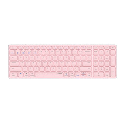 Rapoo 215872 E9700M, Completo (100%), Inalámbrico, RF Wireless + Bluetooth, Switch de tecla de tijera, QWERTY, Rosa