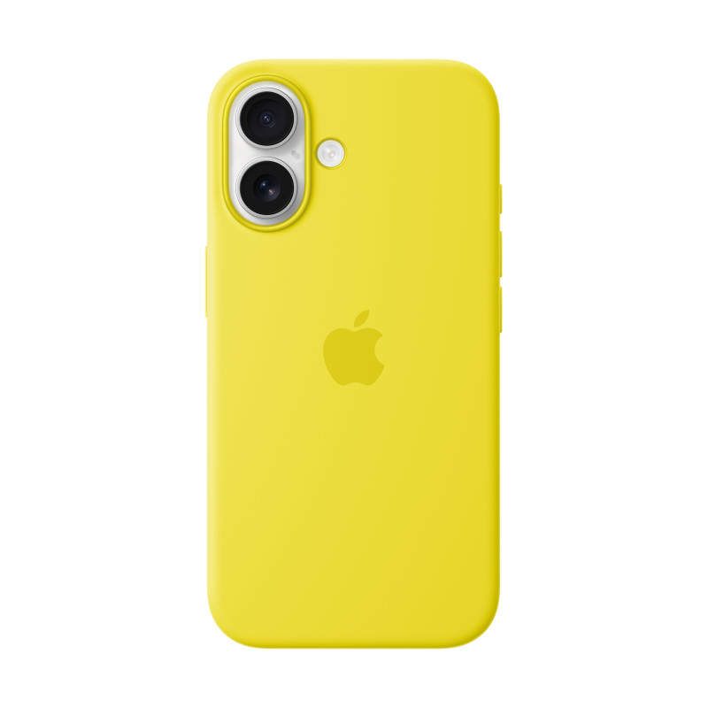 Apple MYY73ZM/A Funda de silicona con MagSafe para el iPhone 16 - Amarillo carambola, Funda, Apple, iPhone 16, 15,5 cm (6.1"),