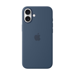 Apple MYYA3ZM/A Funda de silicona con MagSafe para el iPhone 16 Plus - Azul denim, Funda, Apple, iPhone 16 Plus, 17 cm (6.7"),