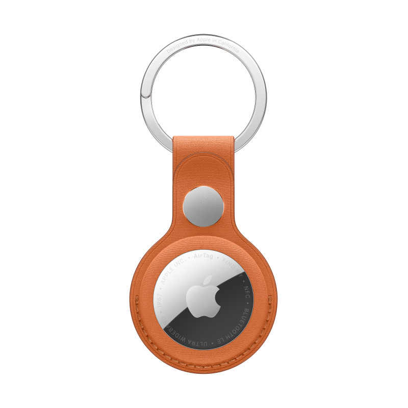 Apple MGFY4ZM/A MGFY4ZM/A, Anillo, Naranja, Apple, Fox Orange, Microtwill, Acero inoxidable, AirTag
