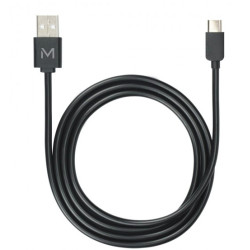 Mobilis 001278 001278, 1 m, USB A, USB C, Negro