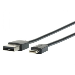 Mobilis 001278 001278, 1 m, USB A, USB C, Negro 2