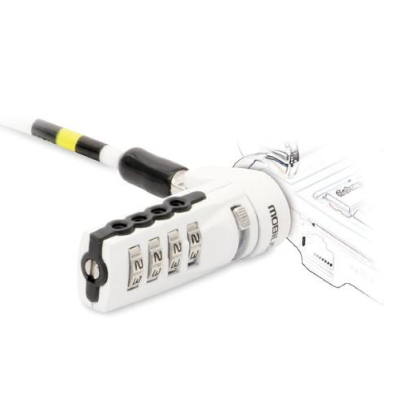 Mobilis 001254 001254, 1,8 m, Cerradura con combinación, Acero, Blanco