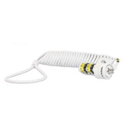 Mobilis 001234 001234, 1,8 m, Cerradura con combinación, Acero, Blanco