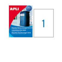 APLI 01228 01228, Blanco, Poliéster, Laser, 210 x 297, 20 pieza(s), 20 hojas
