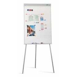 FAIBO 9T Caballete metálico blanco 70x102 cm., 700 x 1020 mm, Metal, Verticalmente, Portátil, Magnético