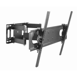 Gembird WM-70ST-01 WM-70ST-01, 200 x 200 mm, 600 x 400 mm, 0 - -20°, 60 - -60°, Plástico, Acero, Negro 2