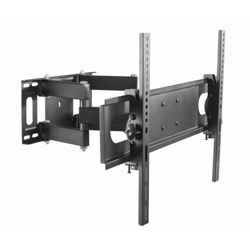 Gembird WM-70ST-01 WM-70ST-01, 200 x 200 mm, 600 x 400 mm, 0 - -20°, 60 - -60°, Plástico, Acero, Negro