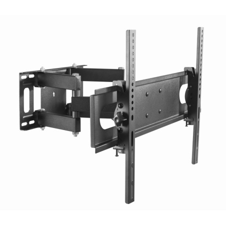 Gembird WM-70ST-01 WM-70ST-01, 200 x 200 mm, 600 x 400 mm, 0 - -20°, 60 - -60°, Plástico, Acero, Negro