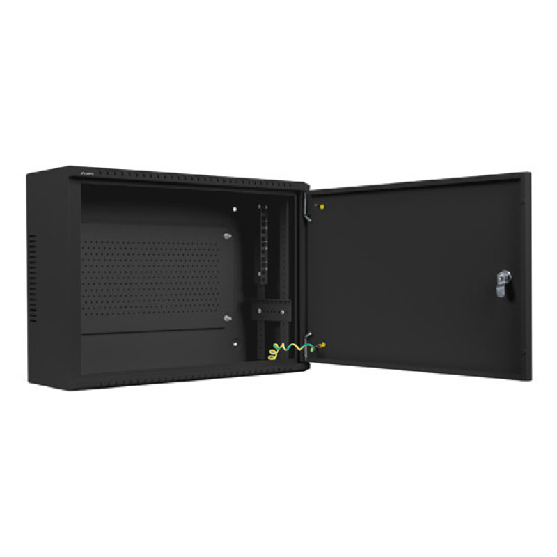 Lanberg WAF1-5203-04-00B WAF1-5203-04-00B, Bastidor de pared, 4U, 60 kg, Bloqueo del teclado, Rieles de rack, 9,3 kg