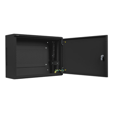 Lanberg WAF1-5203-04-00B WAF1-5203-04-00B, Bastidor de pared, 4U, 60 kg, Bloqueo del teclado, Rieles de rack, 9,3 kg