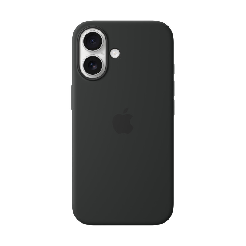 Apple MYY13ZM/A Funda de silicona con MagSafe para el iPhone 16 - Negro, Funda, Apple, iPhone 16, 15,5 cm (6.1"), Negro