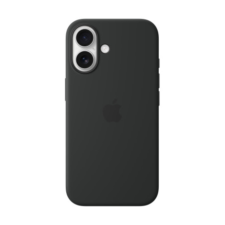 Apple MYY13ZM/A Funda de silicona con MagSafe para el iPhone 16 - Negro, Funda, Apple, iPhone 16, 15,5 cm (6.1"), Negro