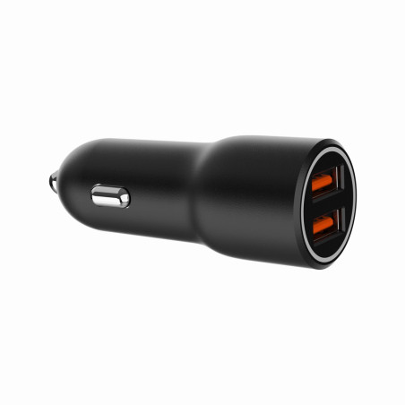 Gembird TA-UC-A2QC36-CAR-01 TA-UC-A2QC36-CAR-01, Auto, Encendedor de cigarrillos, Negro