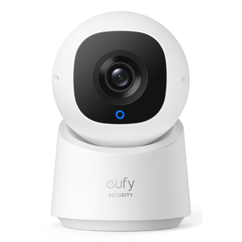 Eufy T8W11321 C220, Cámara de seguridad IP, Interior, Inalámbrico, Escritorio, Negro, Blanco, Bombilla