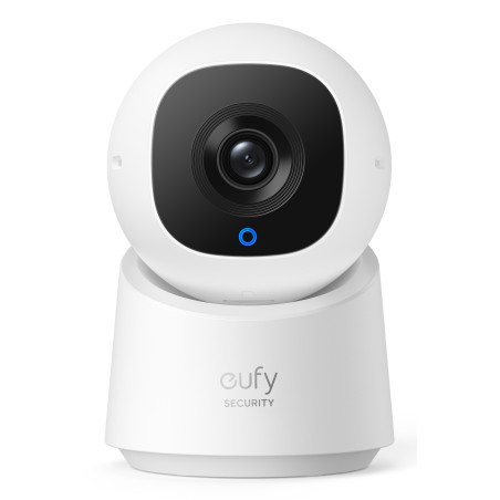 Eufy T8W11321 C220, Cámara de seguridad IP, Interior, Inalámbrico, Escritorio, Negro, Blanco, Bombilla
