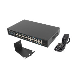Lanberg RSGE-24P-2GE-2S-250 RSGE-24P-2GE-2S-250, No administrado, Montaje en rack