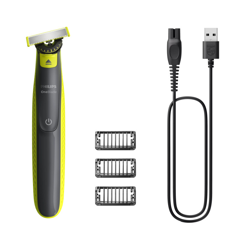 Philips QP2724/23 Norelco OneBlade OneBlade 360 QP2724/23 Cara, Máquina de afeitar de láminas, Gris, Cal, QP210, QP220,
