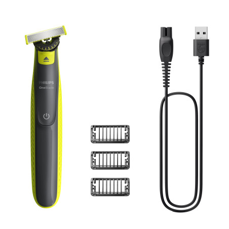 Philips QP2724/23 Norelco OneBlade OneBlade 360 QP2724/23 Cara, Máquina de afeitar de láminas, Gris, Cal, QP210, QP220,