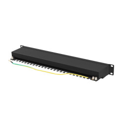 Lanberg PPSA-1024-B PPSA-1024-B, Cat6a, F/UTP (FTP), Montaje en bastidor, 1U, Negro, ABS, Metal 2