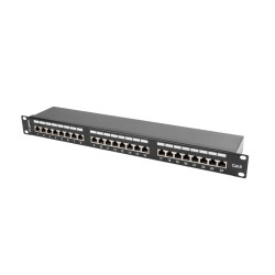 Lanberg PPS6-1024-B PPS6-1024-B, RJ-45, Cat6, 1U, Negro, Metal, 442 mm 2