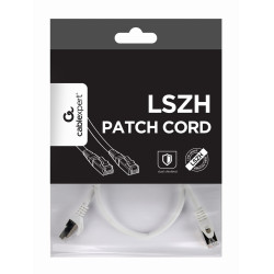 Gembird PP6A-LSZHCU-W-0.5M PP6A-LSZHCU-W-0.5M, 0,5 m, Cat6a, S/FTP (S-STP), RJ-45, RJ-45, Blanco