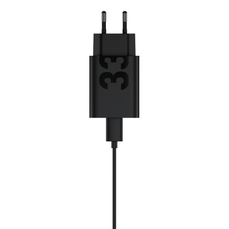 Motorola PG38C06448 TurboPower 33W EU, Interior, Corriente alterna, 1 m, Negro