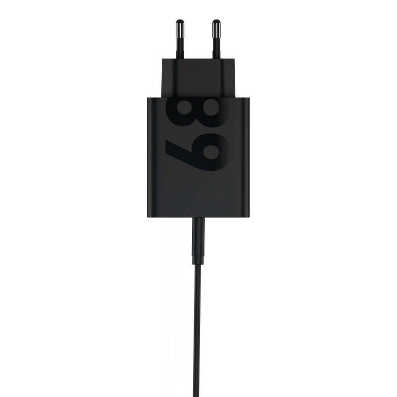 Motorola PG38C06281 TurboPower 68W, Interior, Corriente alterna, 1 m, Negro