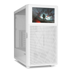 NOX NXHUMMERBIOSWH Hummer BIOS, Midi Tower, PC, Blanco, ATX, ITX, micro ATX, Acrilonitrilo butadieno estireno (ABS), Malla,