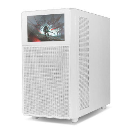 NOX NXHUMMERBIOSWH Hummer BIOS, Midi Tower, PC, Blanco, ATX, ITX, micro ATX, Acrilonitrilo butadieno estireno (ABS), Malla,