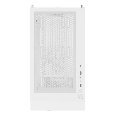 GENESIS NPC-2173 Diaxid 605 ARGB, Midi Tower, PC, Blanco, ATX, micro ATX, Mini-ATX, ABS, Acero, Vidrio templado, Juego