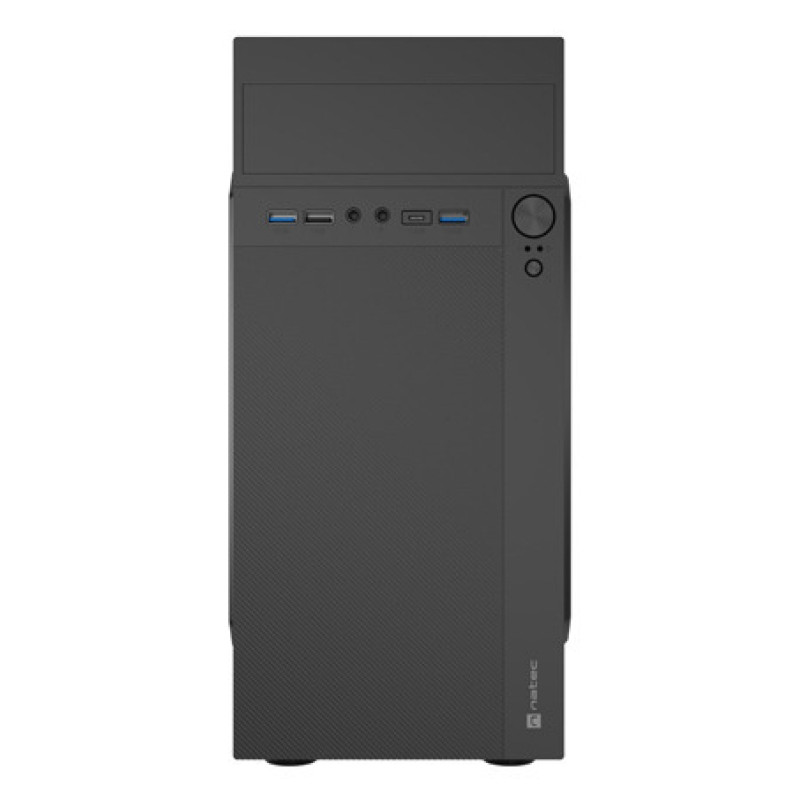NATEC NPC-2171 Helix USB C, Mini Tower, PC, Negro, micro ATX, Mini-ITX, ABS, Malla, Metal, Plástico, Acero, 14,8 cm