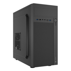 NATEC NPC-2171 Helix USB C, Mini Tower, PC, Negro, micro ATX, Mini-ITX, ABS, Malla, Metal, Plástico, Acero, 14,8 cm