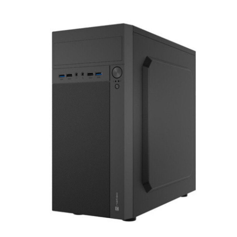 NATEC NPC-2038 NPC-2038, Escritorio, PC, Negro, micro ATX, Mini-ITX, Acrilonitrilo butadieno estireno (ABS), Metal, 14,8 cm