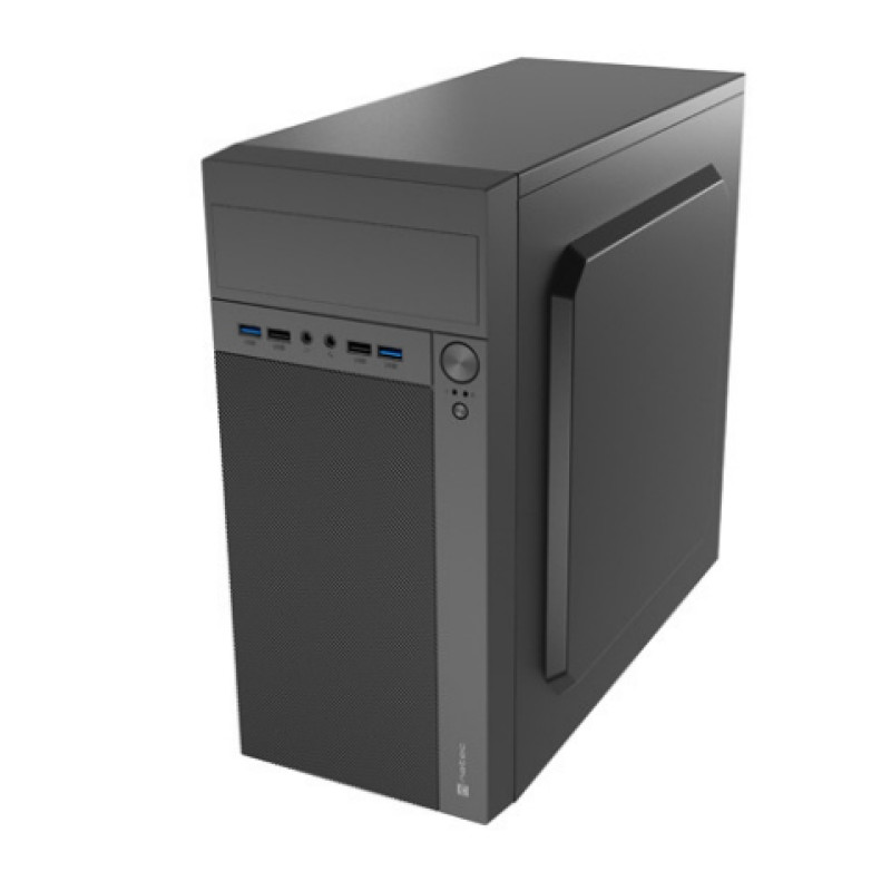 NATEC NPC-2038 NPC-2038, Escritorio, PC, Negro, micro ATX, Mini-ITX, Acrilonitrilo butadieno estireno (ABS), Metal, 14,8 cm