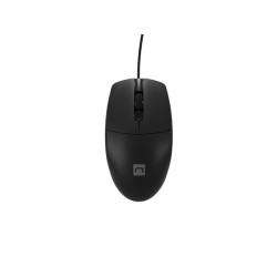 NATEC NMY-2021 Ruff Plus, mano derecha, Óptico, USB tipo A, 1200 DPI, Negro
