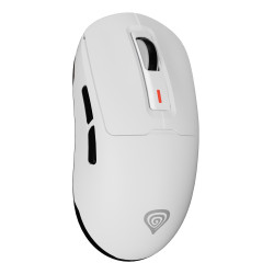 GENESIS NMG-2192 Zircon 660, mano derecha, Óptico, RF Wireless + Bluetooth + USB Type-A, 12000 DPI, Blanco
