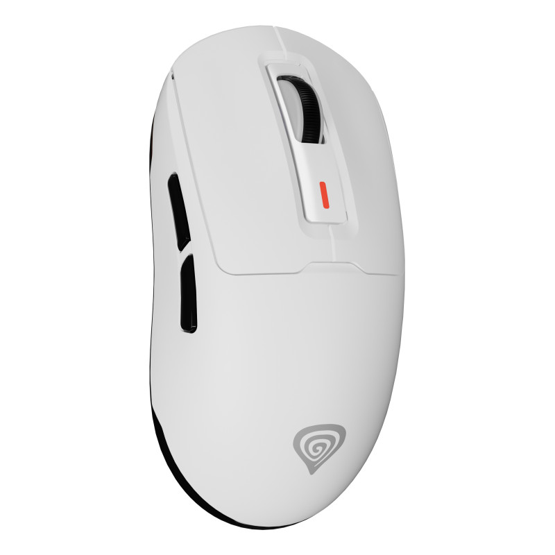 GENESIS NMG-2192 Zircon 660, mano derecha, Óptico, RF Wireless + Bluetooth + USB Type-A, 12000 DPI, Blanco